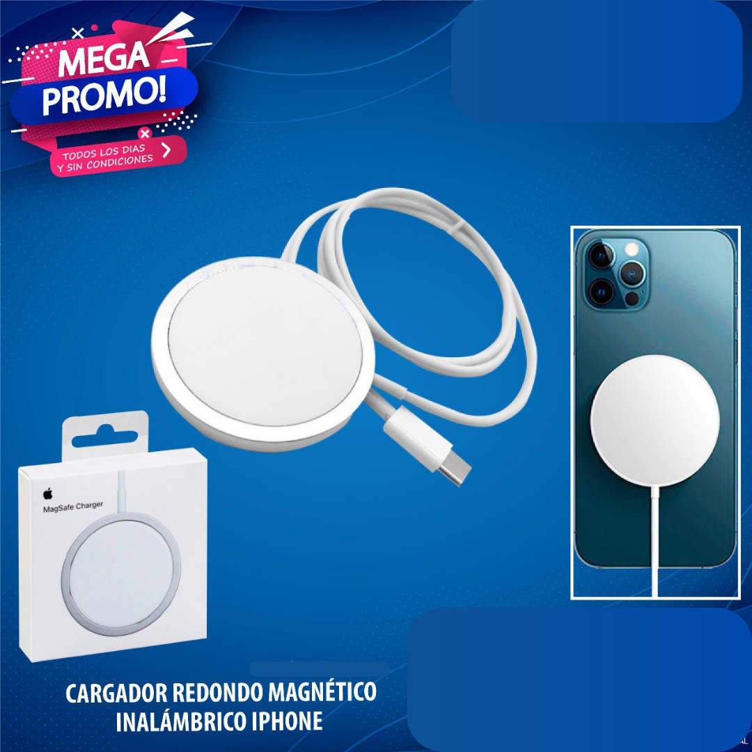 Cargador Redondo Magnético Inalámbrico