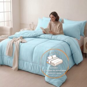 Cobertor Monaco BLEACHED AQUA